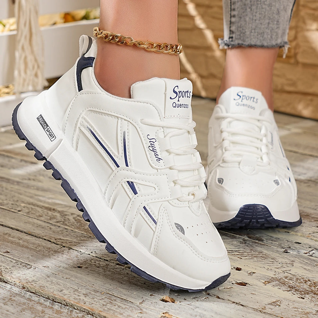 2026 New Comfortable and Stylish Women's Shoes: Elegant Round-Toe Solid Color Sporty Casual Shoes for Spring and Autumn